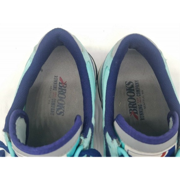 Brooks Womens Chariot Running Sneakers 1201711B494 Blue Suede Size US 6.5 UK 4.5 - Picture 7 of 11